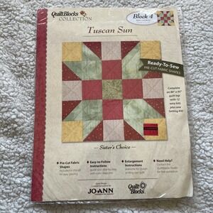 TUSCAN SUN Quilt Block of the Month Kit #4 (Sister's Choice) Jo-Ann Fabrics